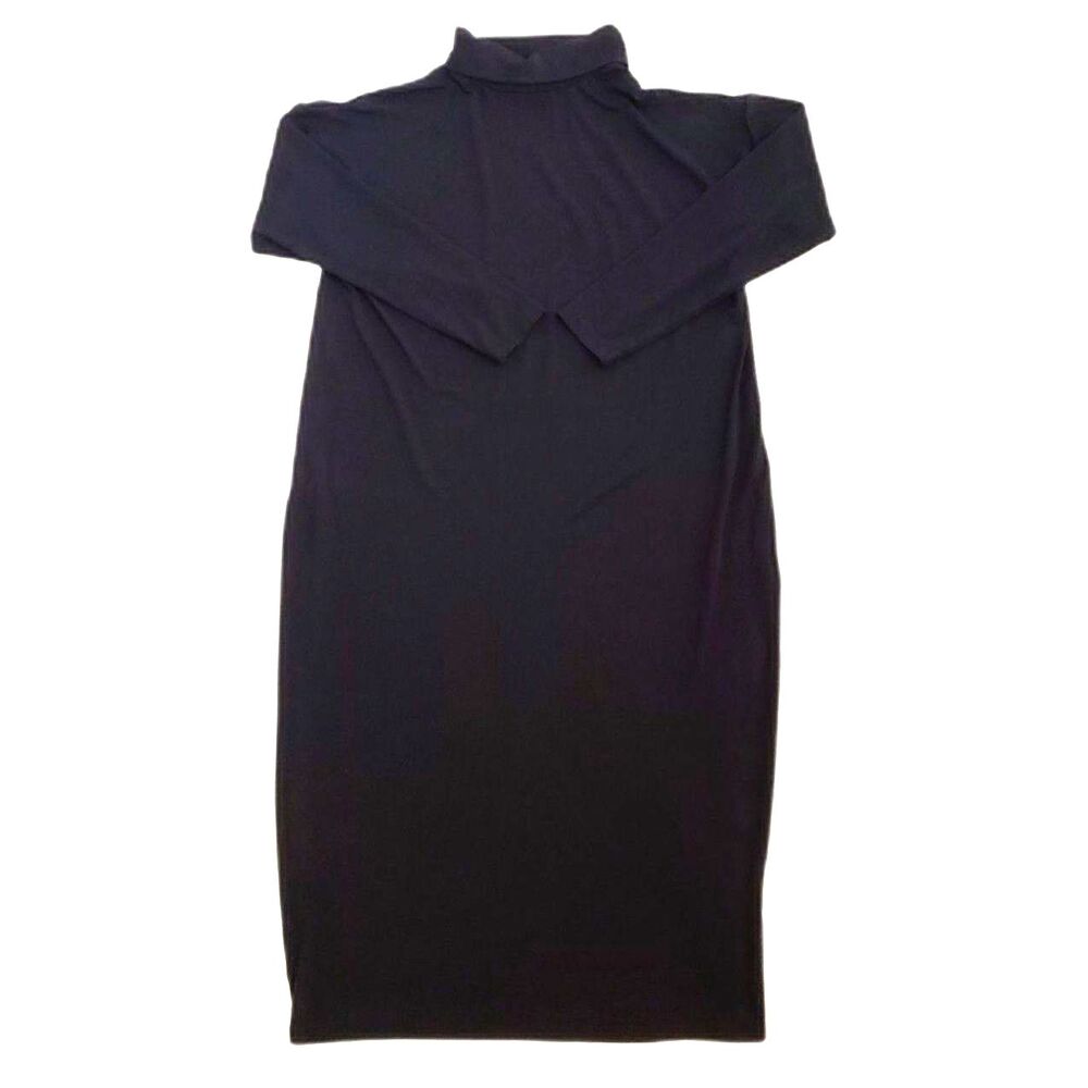 Isabella Oliver Women Black Turtle Neck Maternity Dress Size 1 - Picture 2 of 8